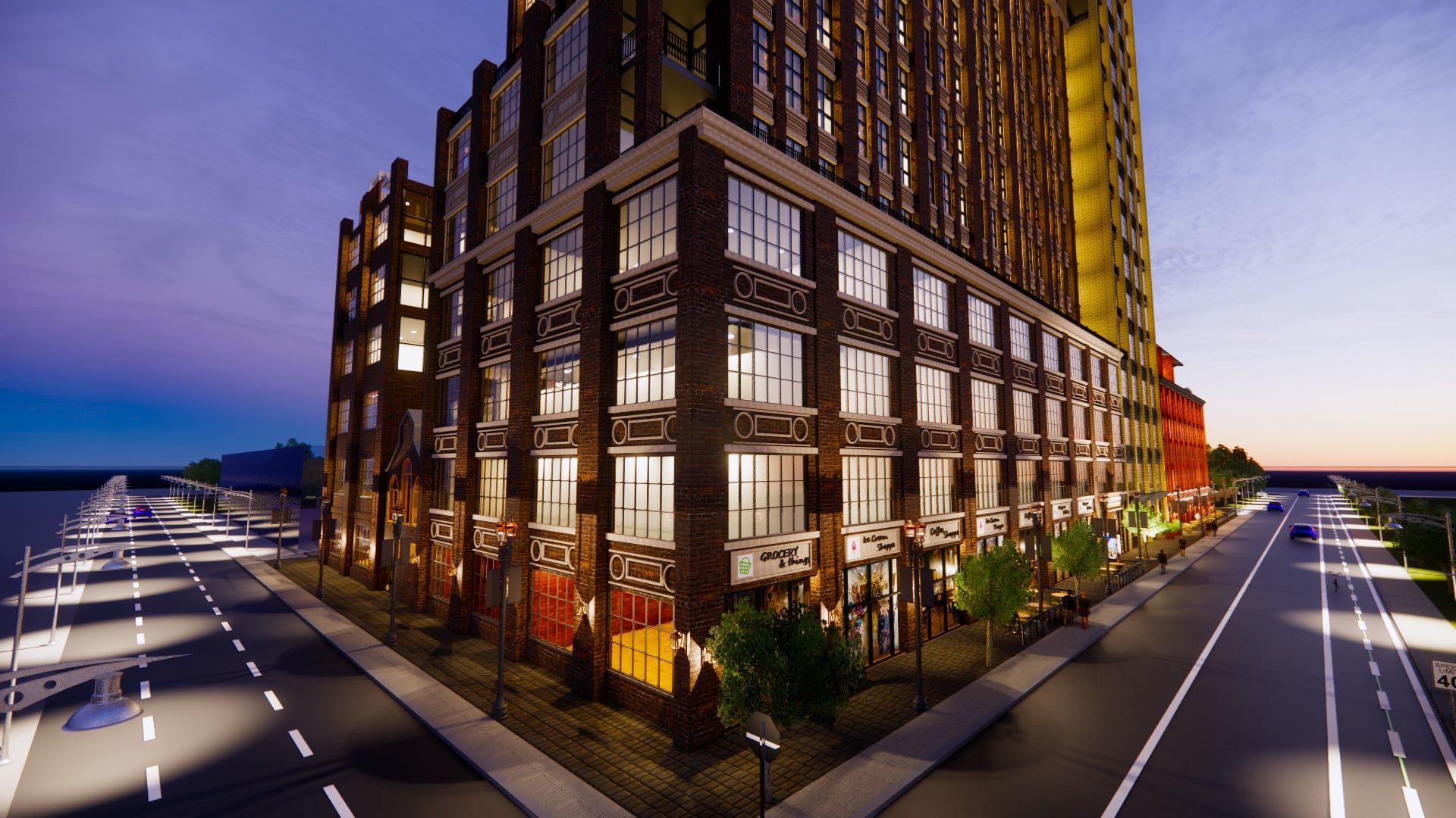 Exterior photo of Beasley Park Lofts