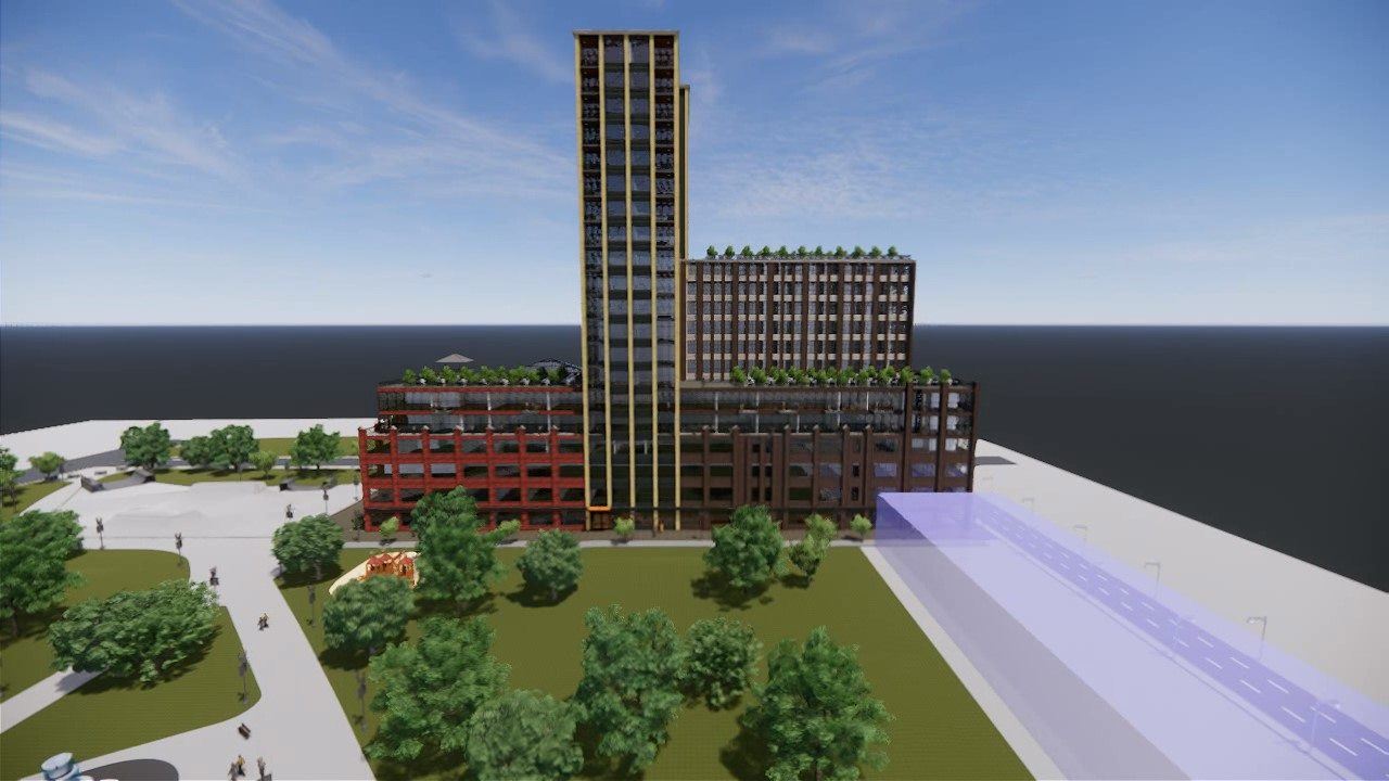 Exterior photo of Beasley Park Lofts