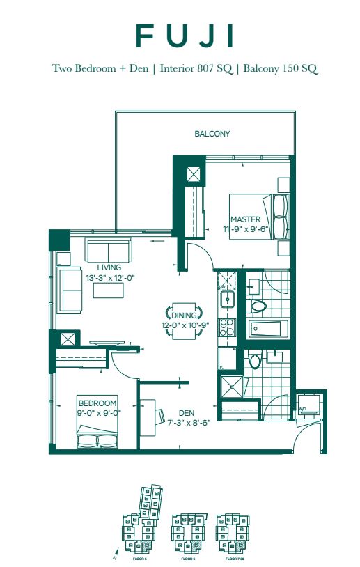 Floor plan of Fuji