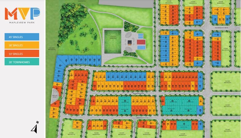 Construction photo of Mapleview Park Phase 1