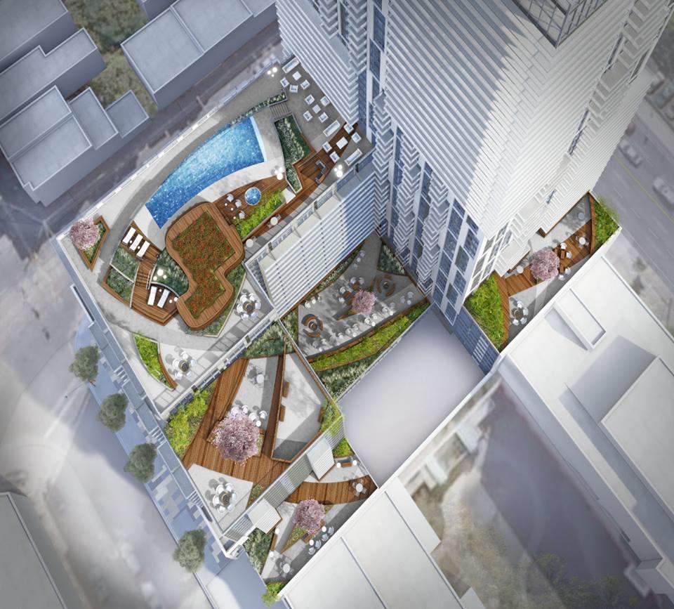 Exterior photo of Dundas Square Gardens