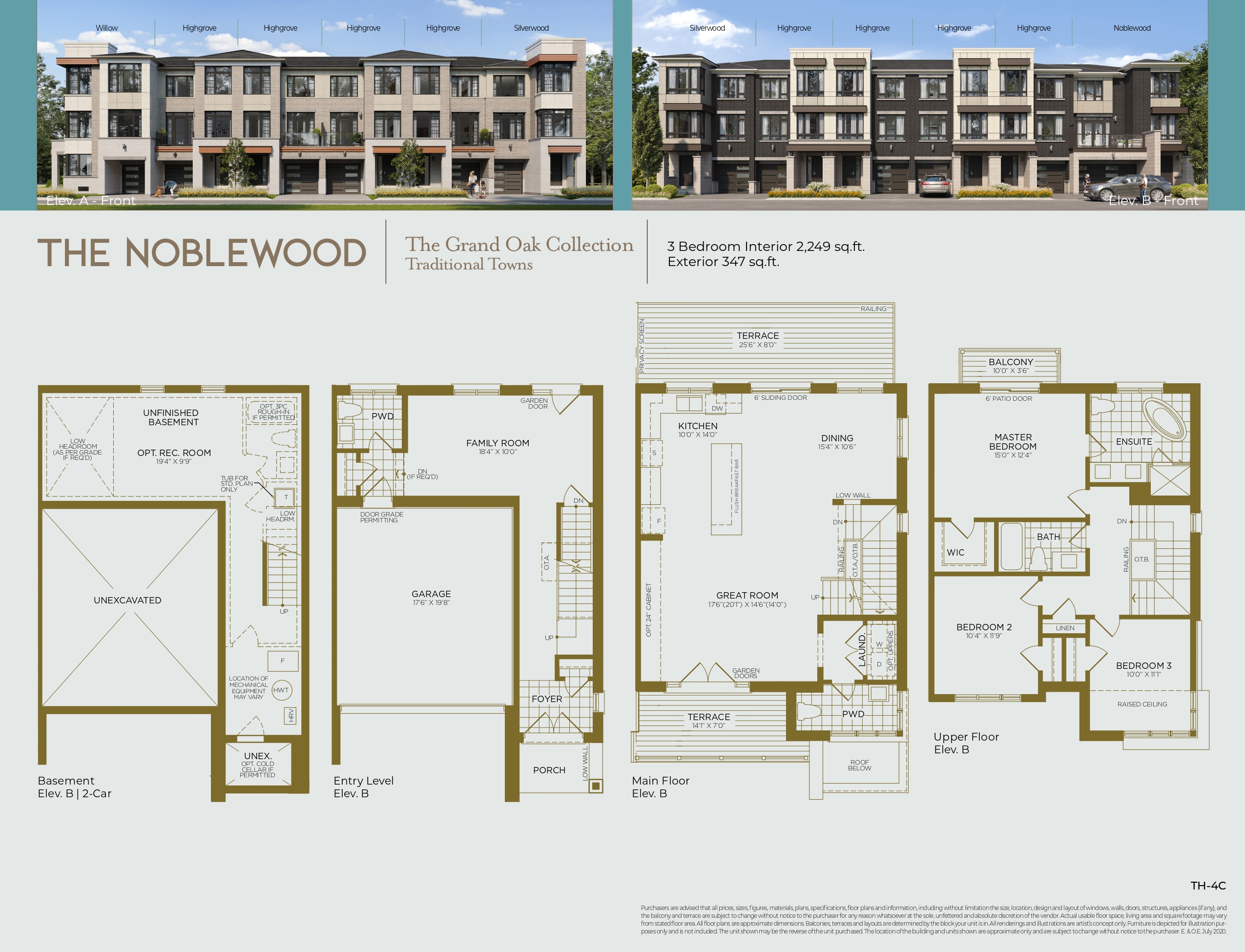 Floor plan of The Noblewood Corner
