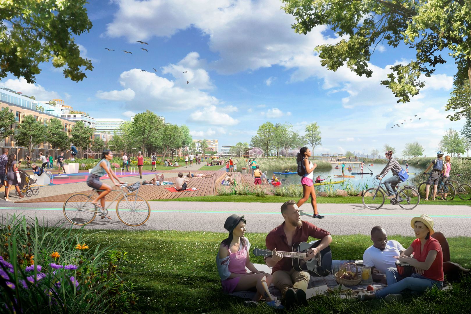 Exterior photo of Lakeview Village