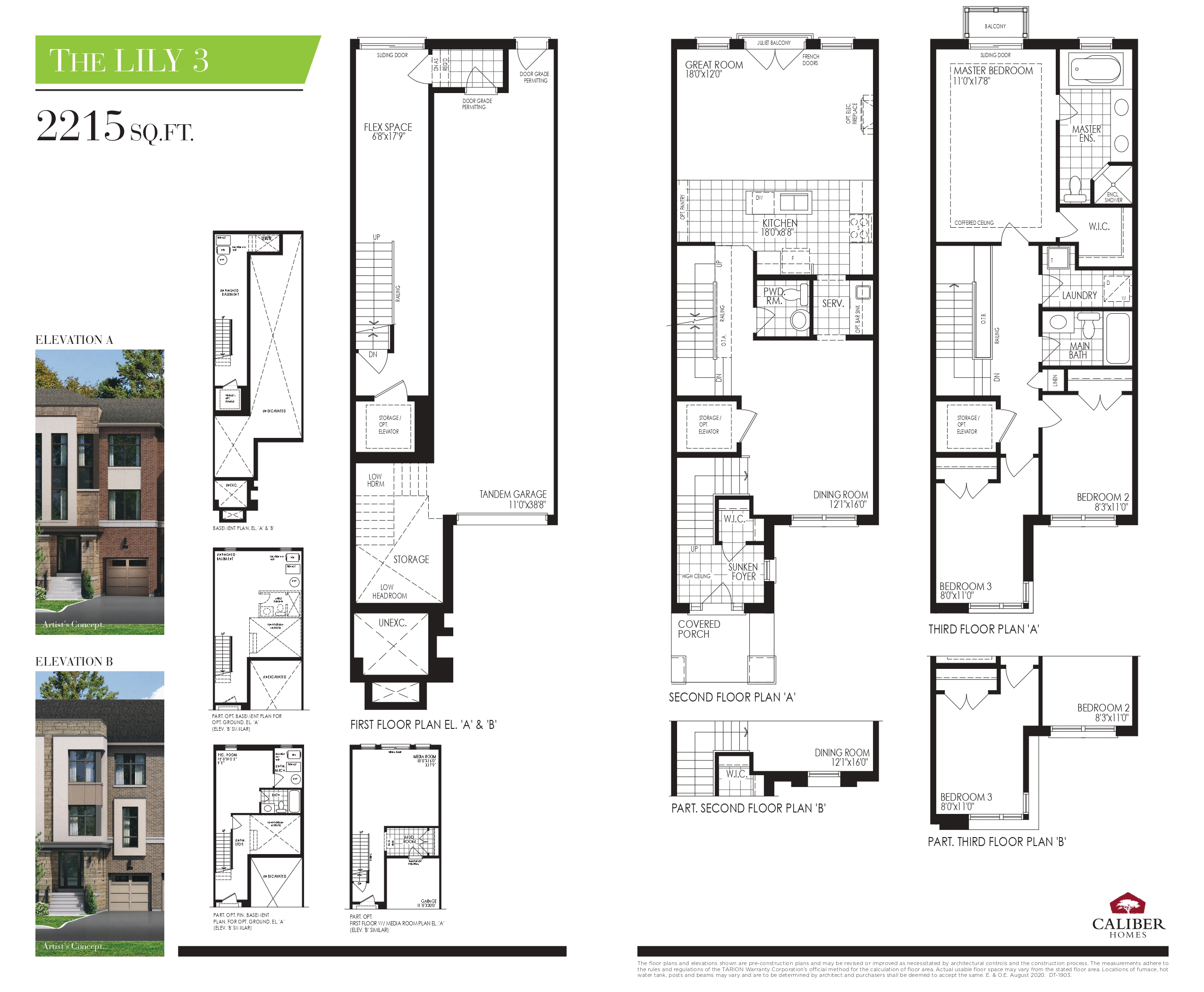 Floor plan of The Lily 3