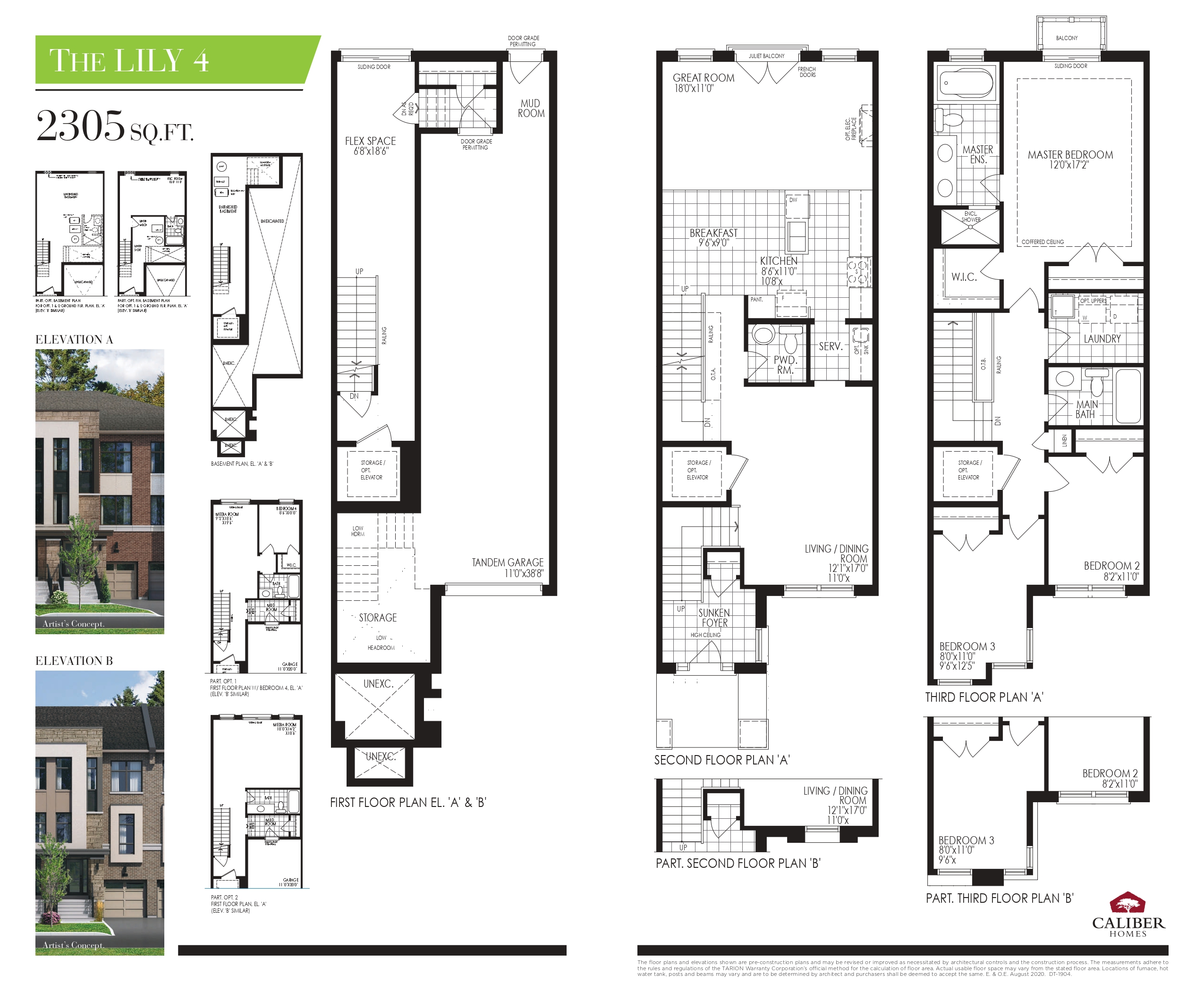 Floor plan of The Lily 4