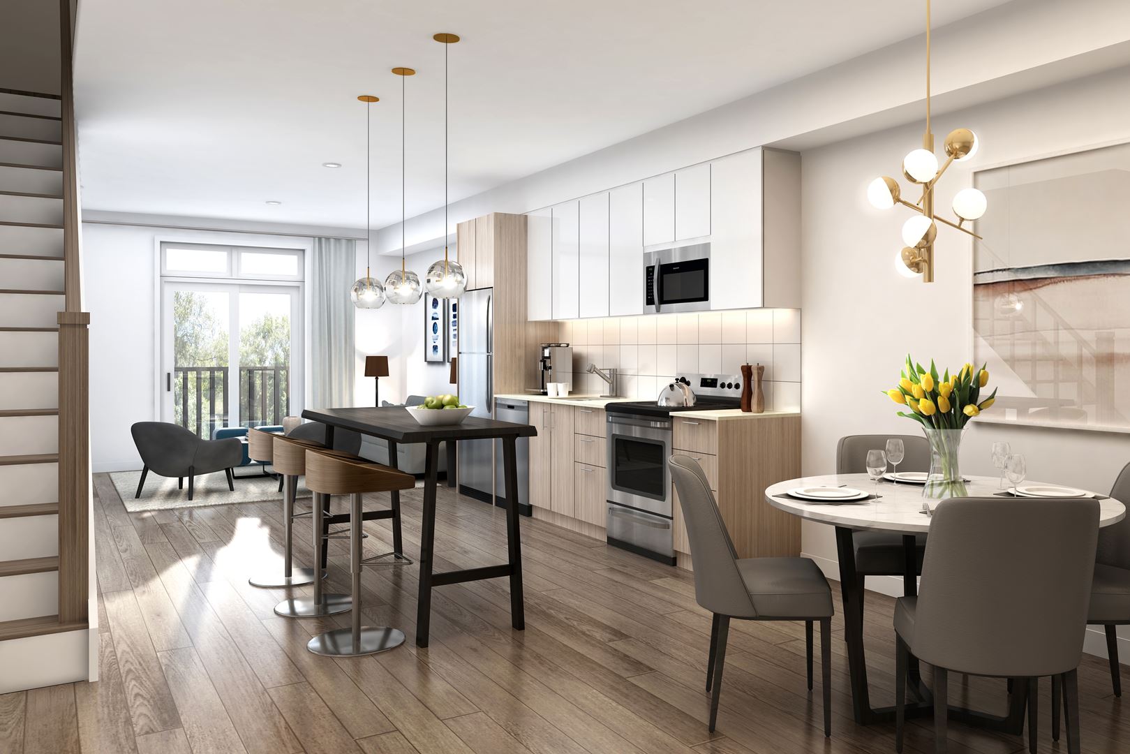 Interior photo of Bartley Towns