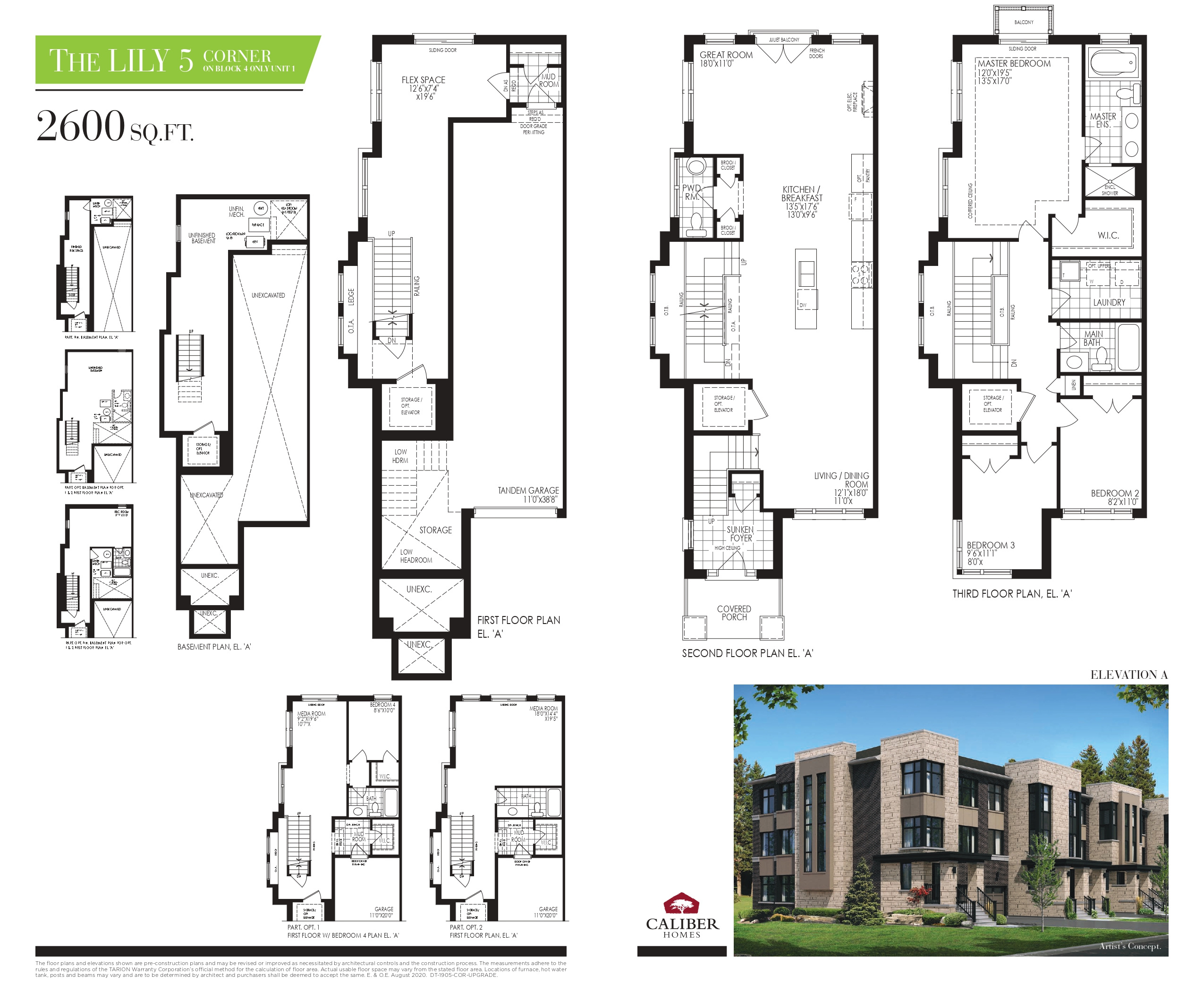 Floor plan of The Lily 5 Corner