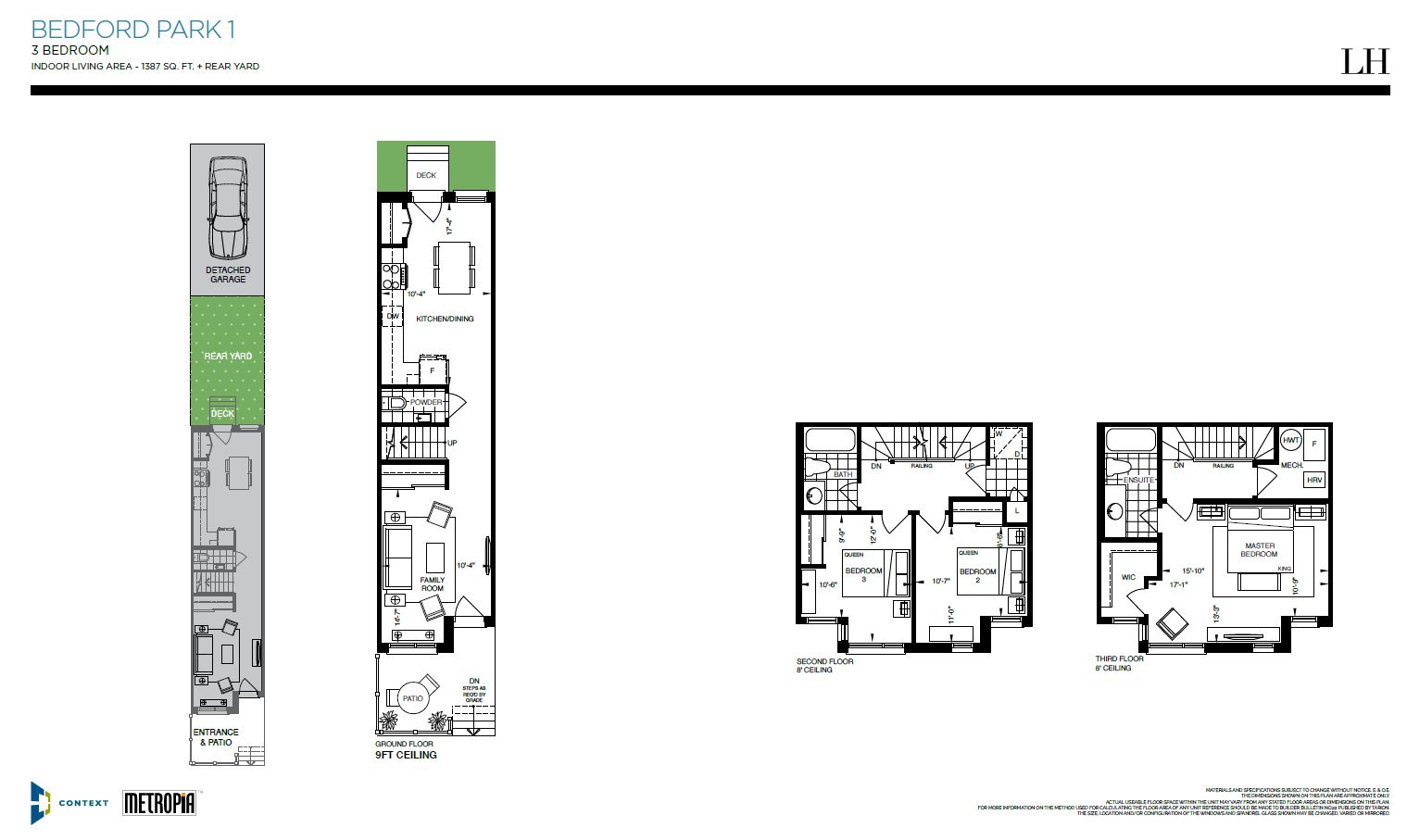Floor plan of Bedford Park 1