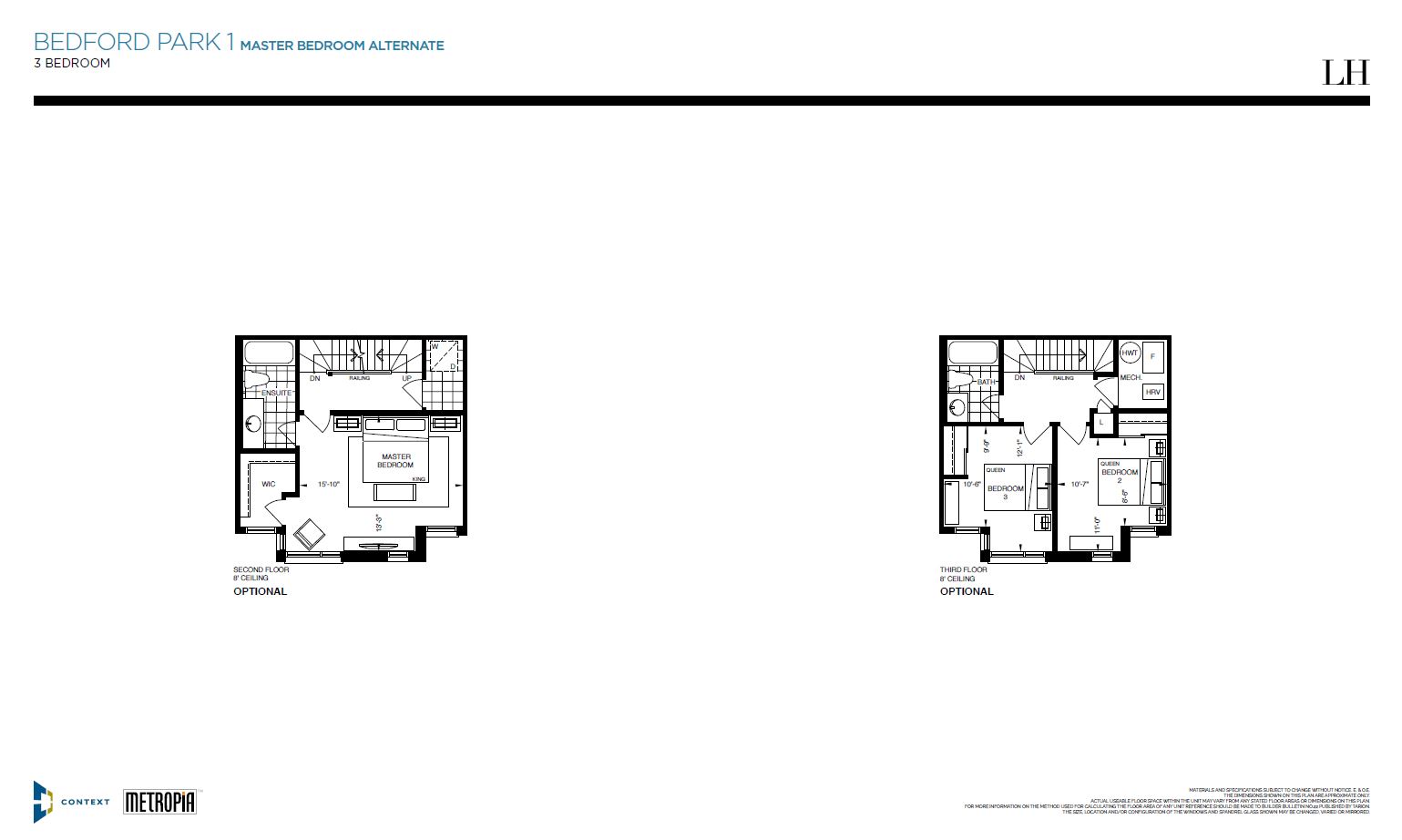 Floor plan of Bedford Park 1