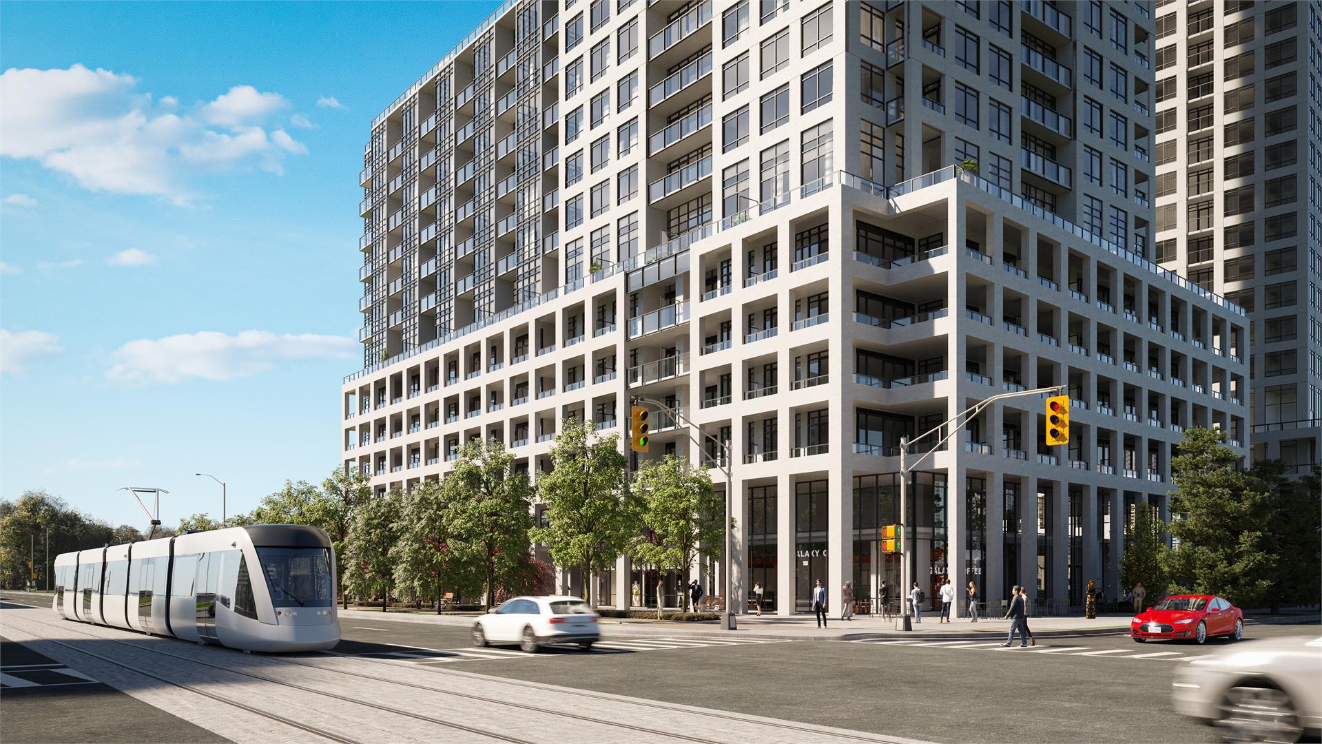 Exterior photo of ORO at Edge Towers