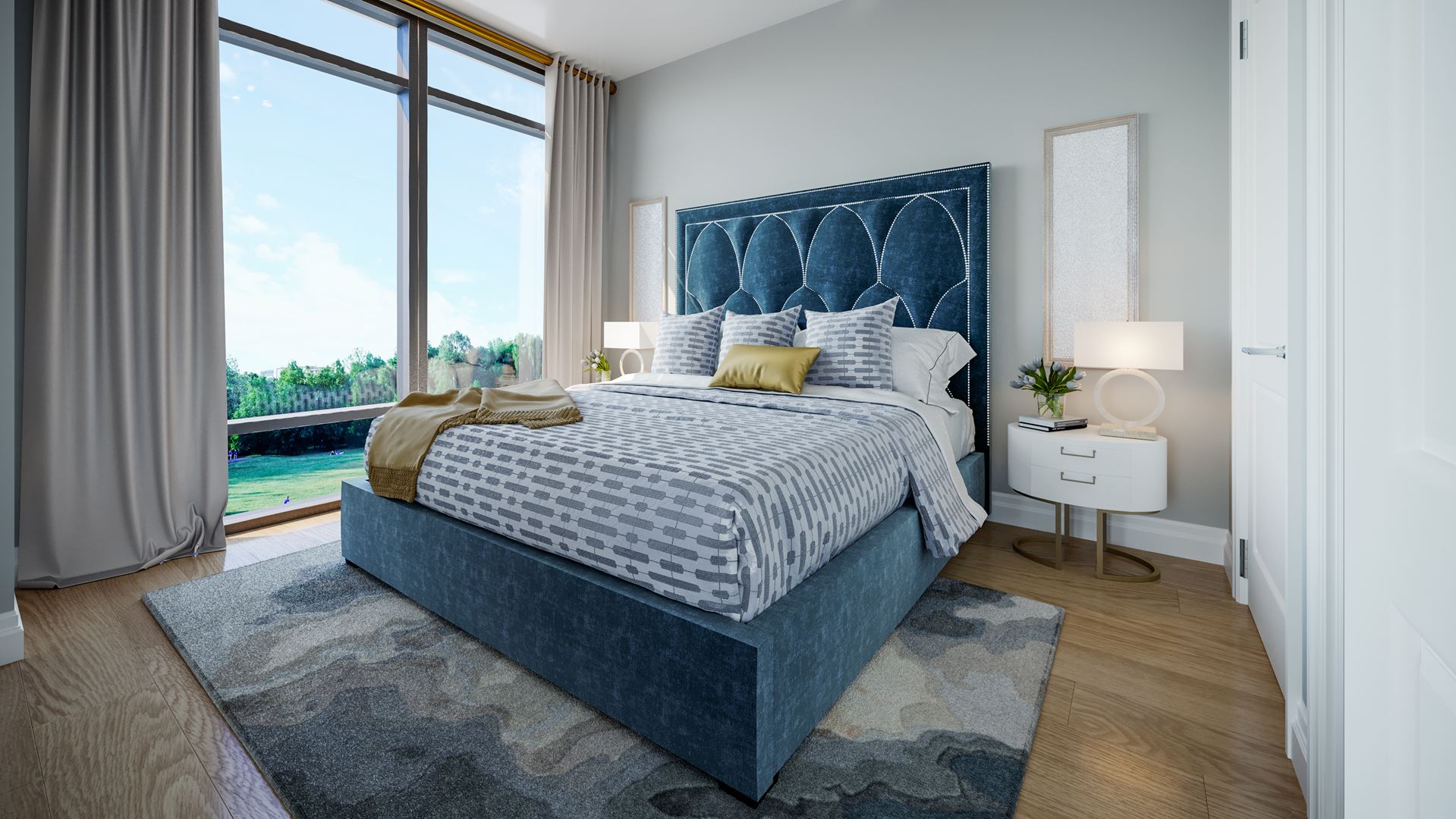 Interior photo of ORO at Edge Towers