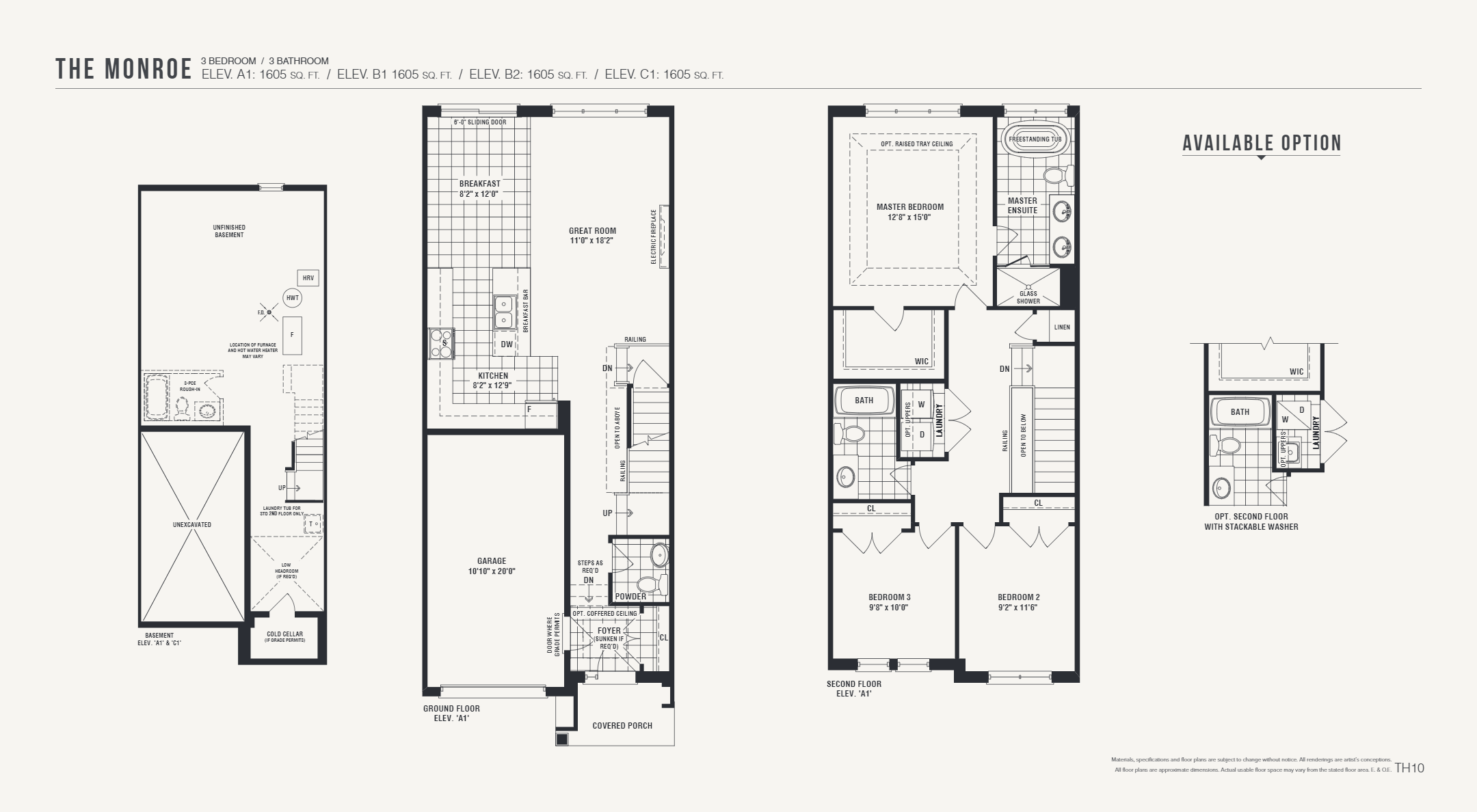 Floor plan of The Monroe