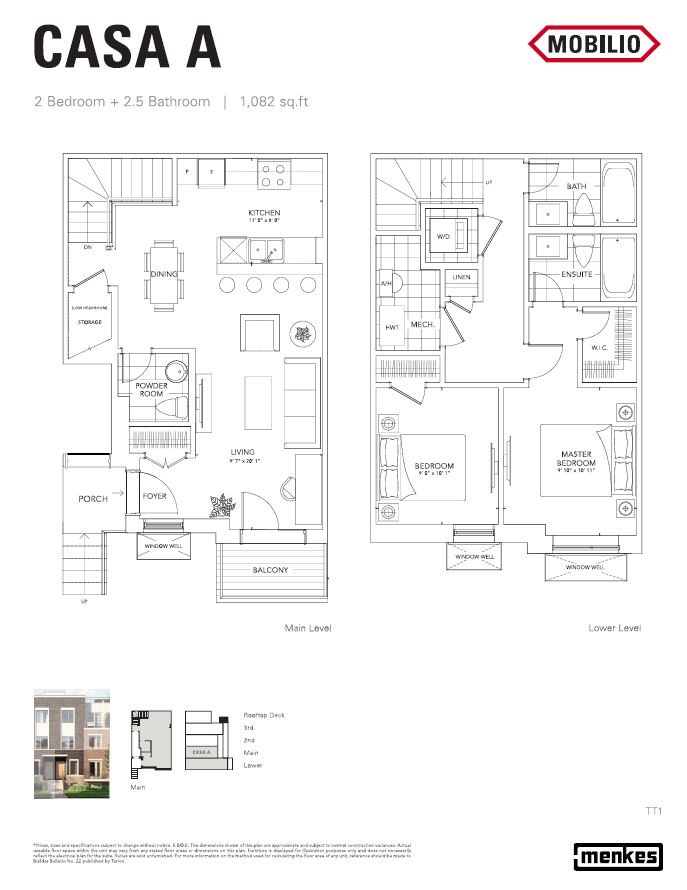 Floor plan of Casa A