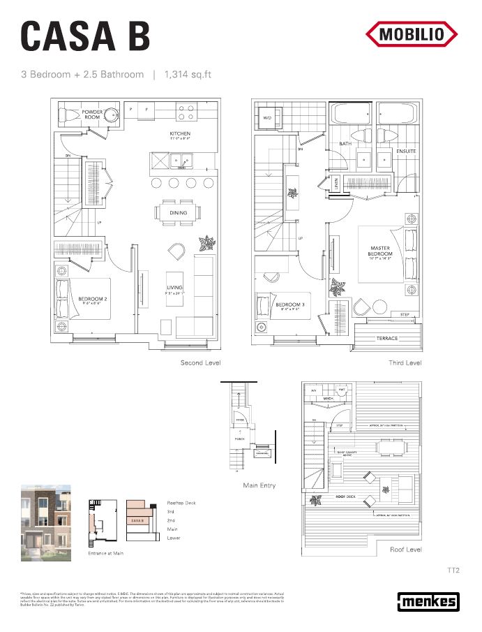 Floor plan of Casa B