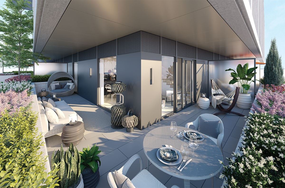 Exterior photo of The United Bldg. Condos