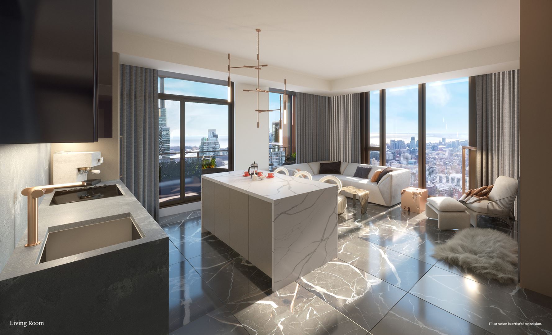 Interior photo of The United Bldg. Condos